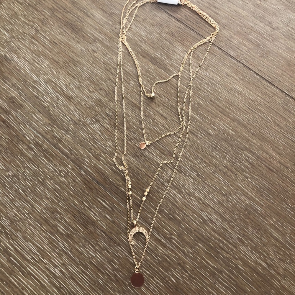 Gold Layered Necklace - Picture 4 of 4